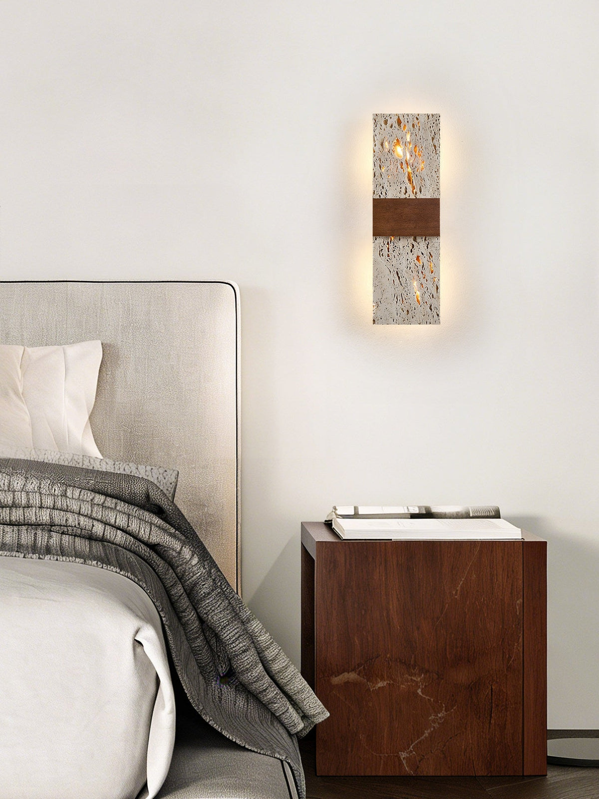 Lucen travertin wandlamp