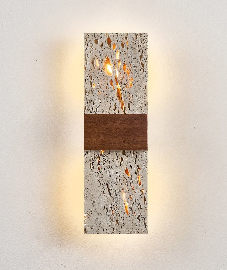 Lucen travertin wandlamp