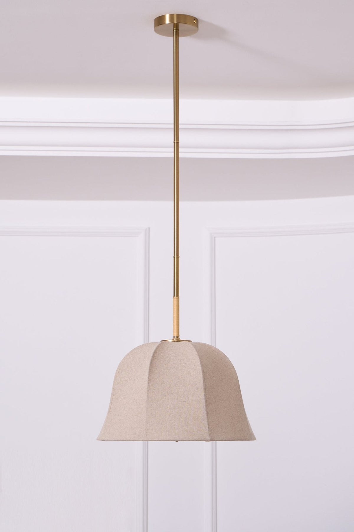 Fioalielle Vintage hanglamp van Linnen in Beige