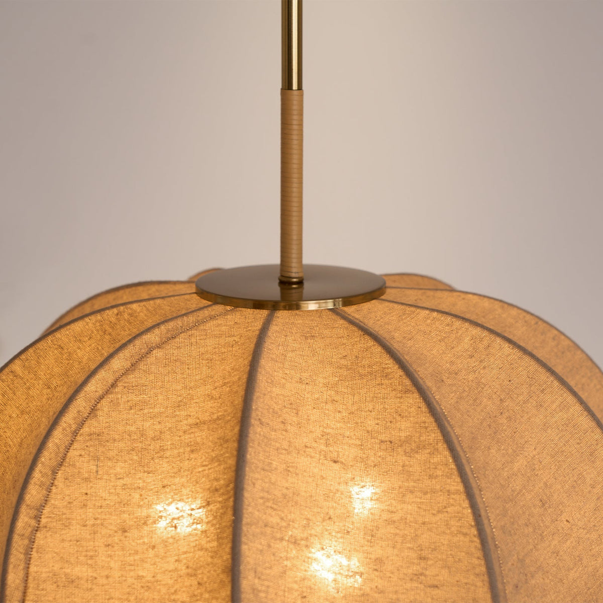 Fioalielle Vintage hanglamp van Linnen in Beige