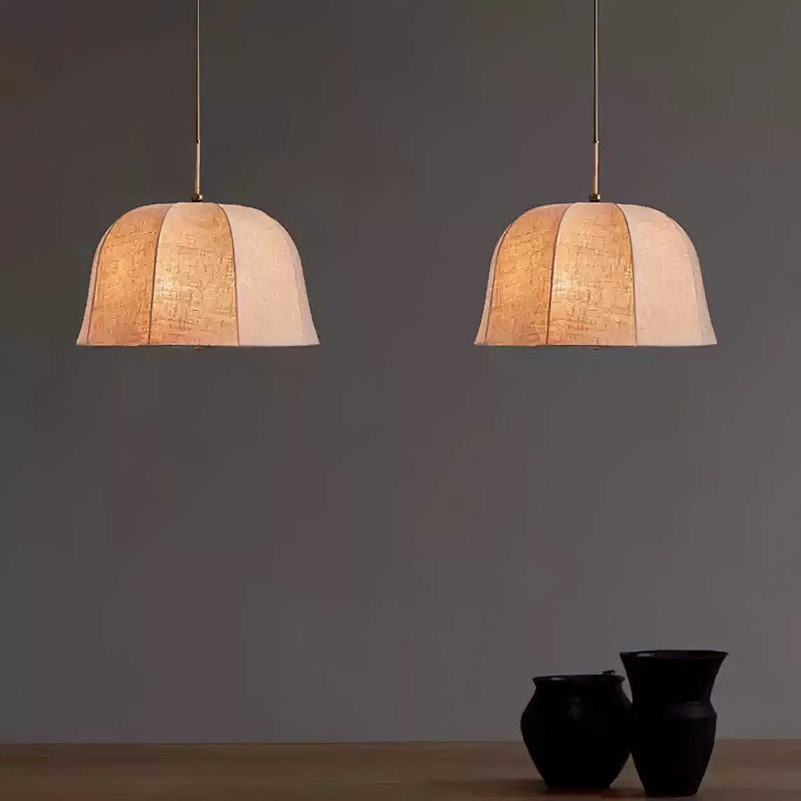 Fioalielle Vintage hanglamp van Linnen in Beige