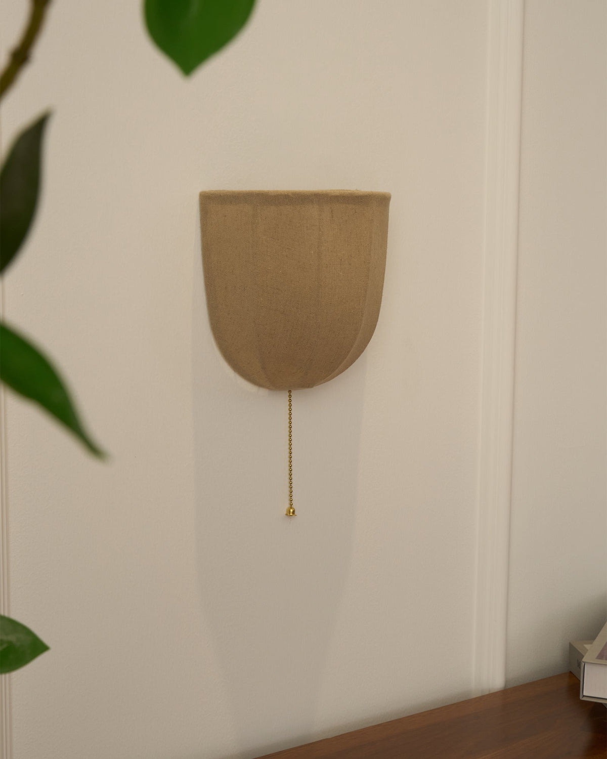Griswold wandlamp met linnen stof