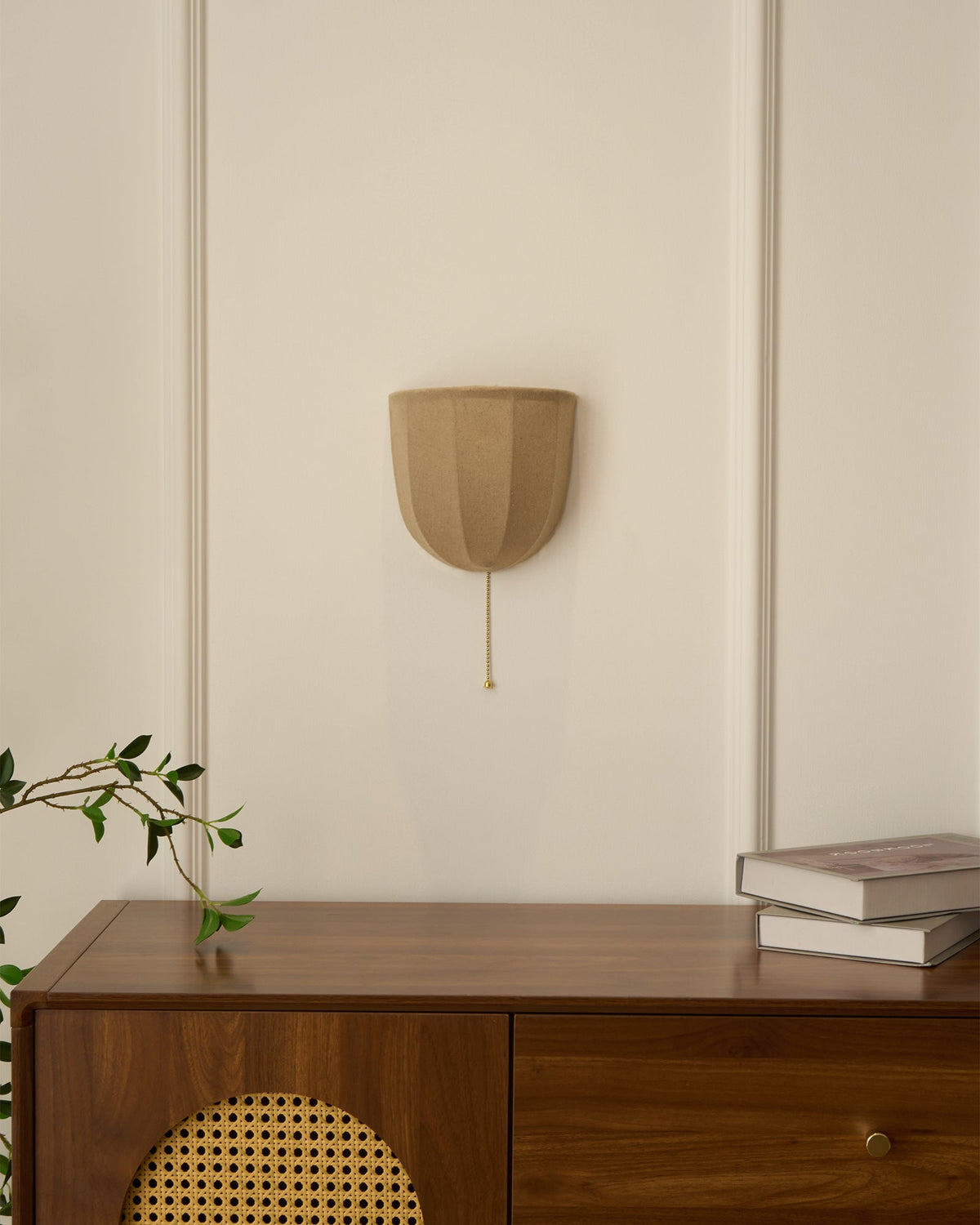 Griswold wandlamp met linnen stof