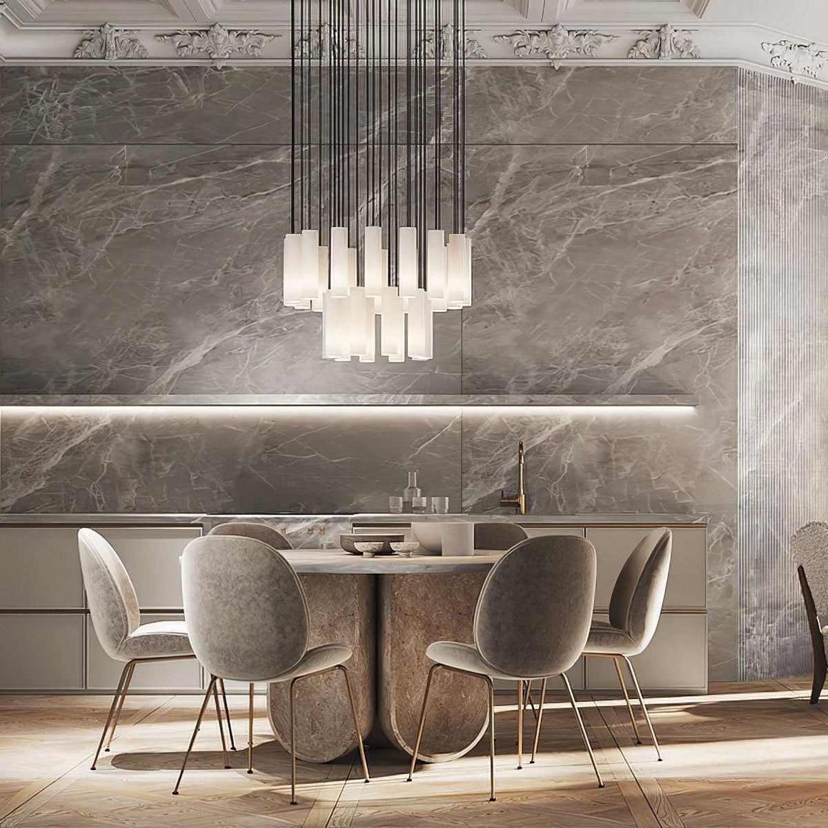 Lunexi cluster Albast Hanglamp