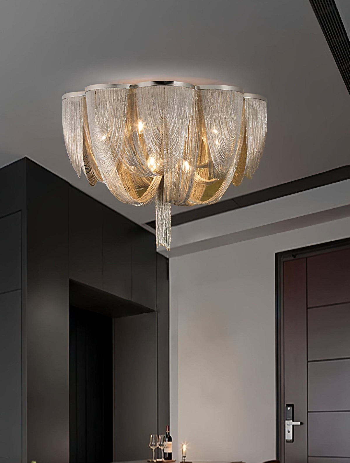 Selenelle plafondlamp met ketting en tassel