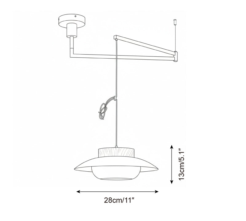Teriivise Swing Arm hanglamp