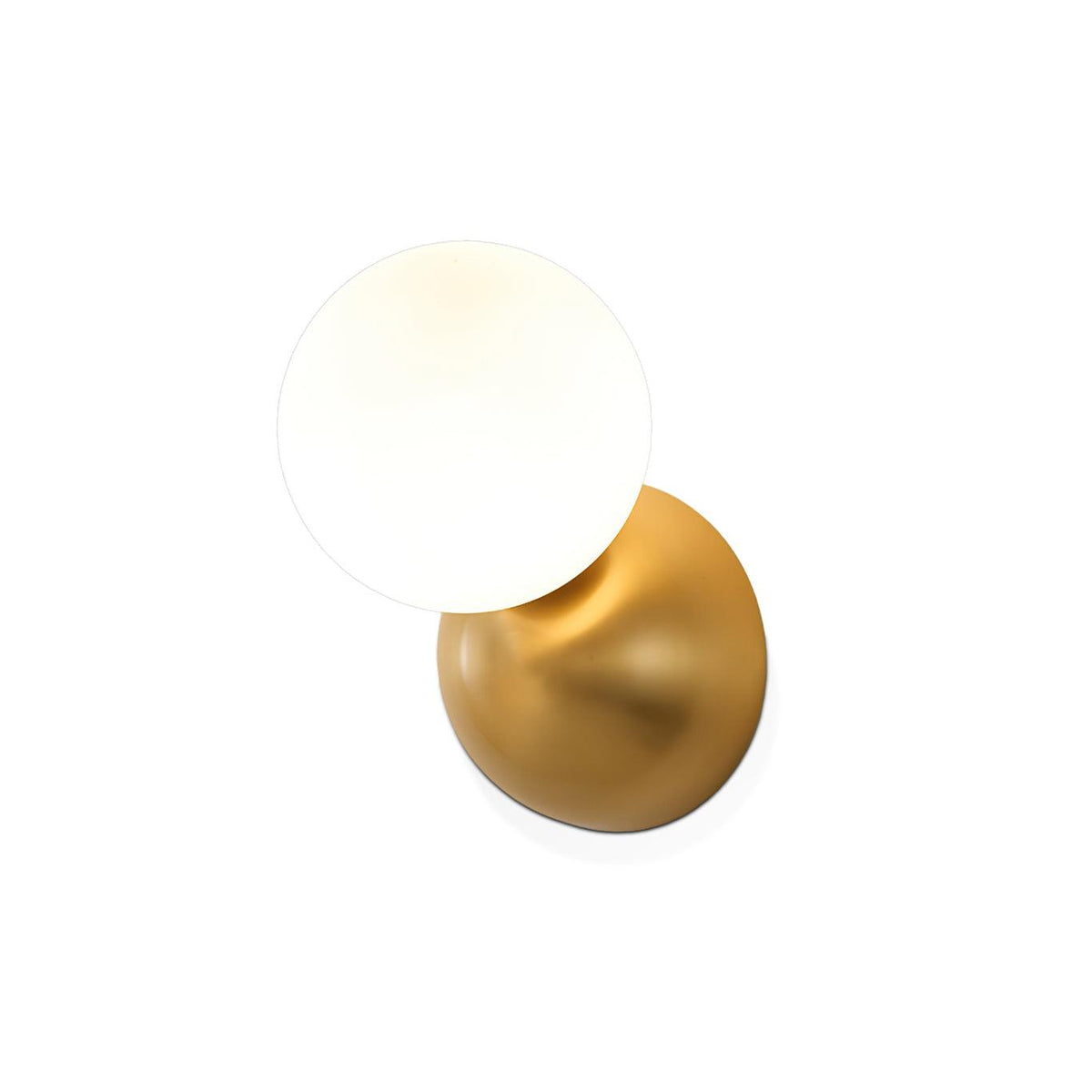 Velirina Bolvormig Glas Messing Wandlamp