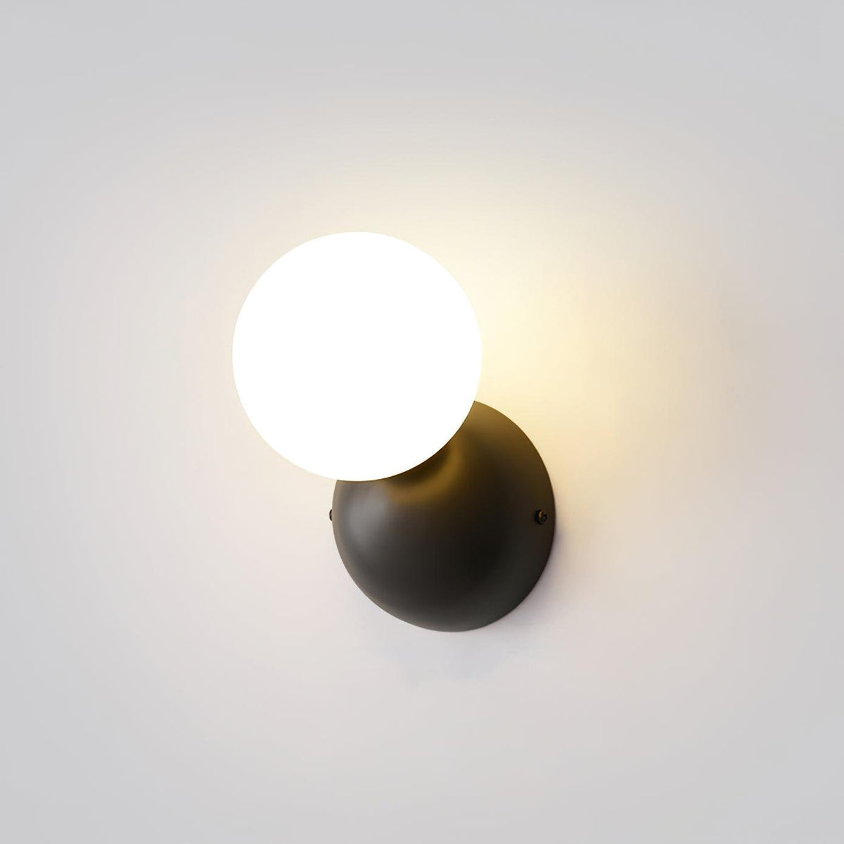 Velirina Bolvormig Glas Messing Wandlamp