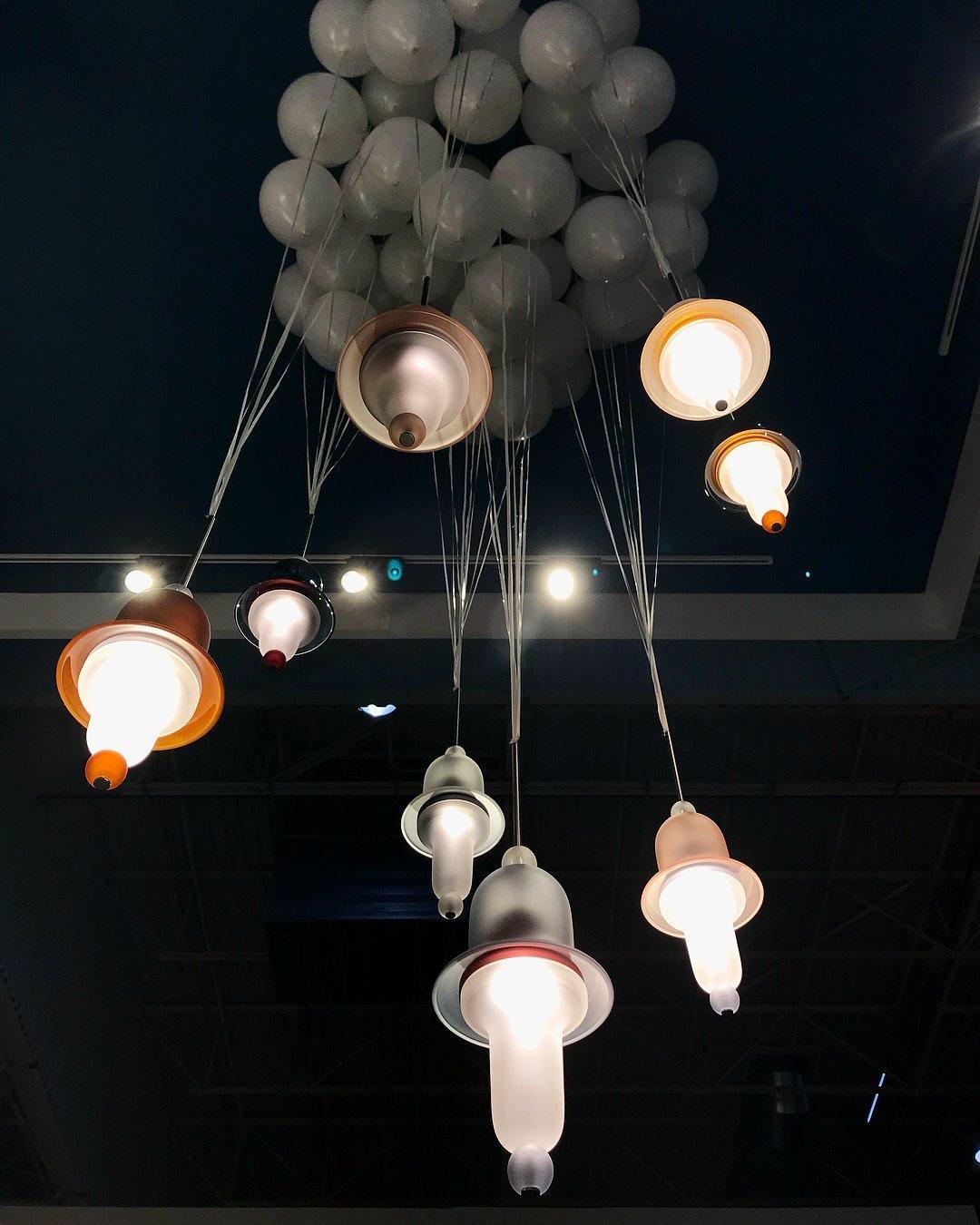 Calaeus Noordse kunst glas hanglamp