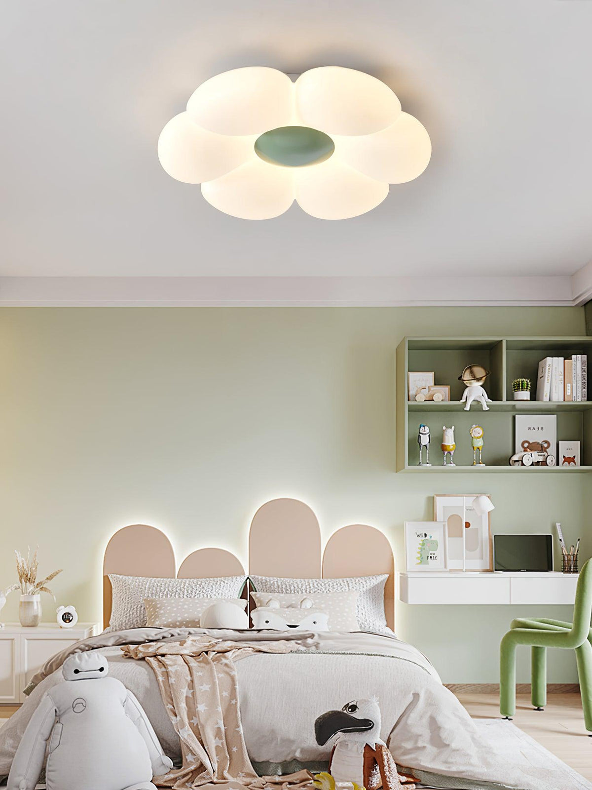 Liorinella plafondlamp Six-Leaf Flower voor kinderkamer