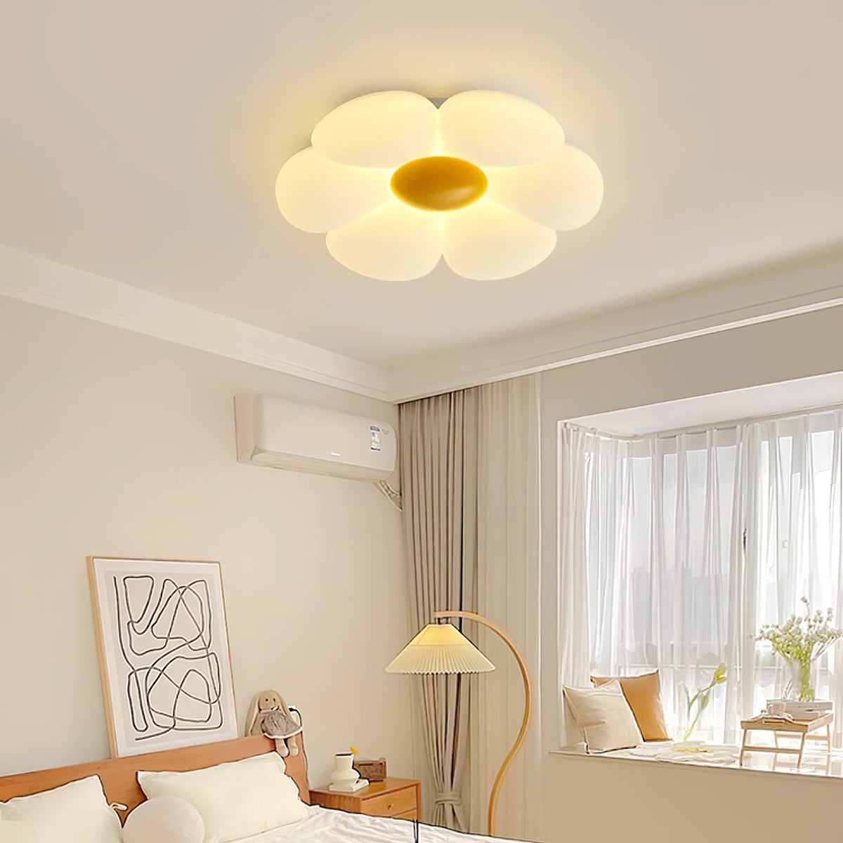 Liorinella plafondlamp Six-Leaf Flower voor kinderkamer