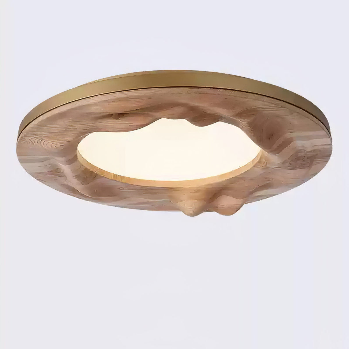 Rinarena plafondlamp houten lijst organisch minimalistisch