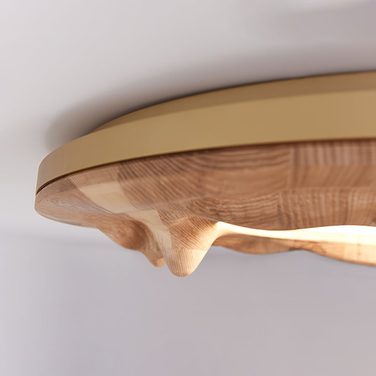 Rinarena plafondlamp houten lijst organisch minimalistisch