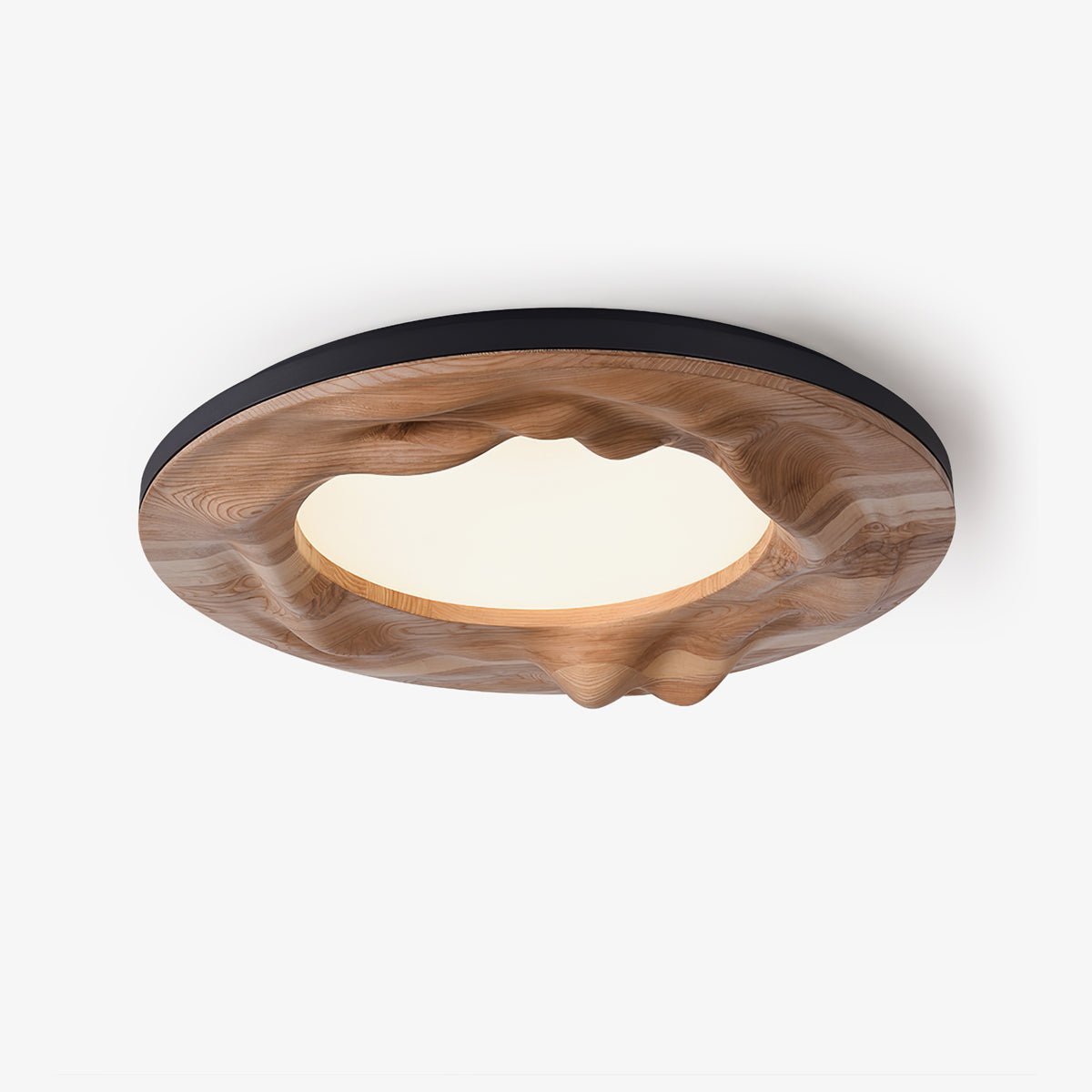 Rinarena plafondlamp houten lijst organisch minimalistisch