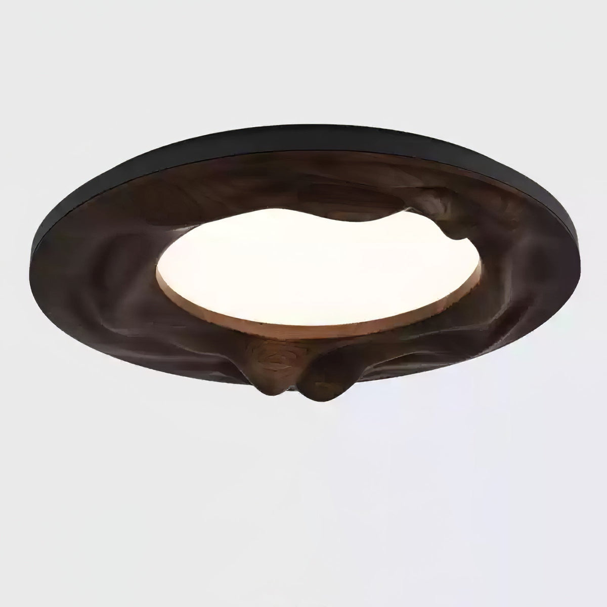 Rinarena plafondlamp houten lijst organisch minimalistisch