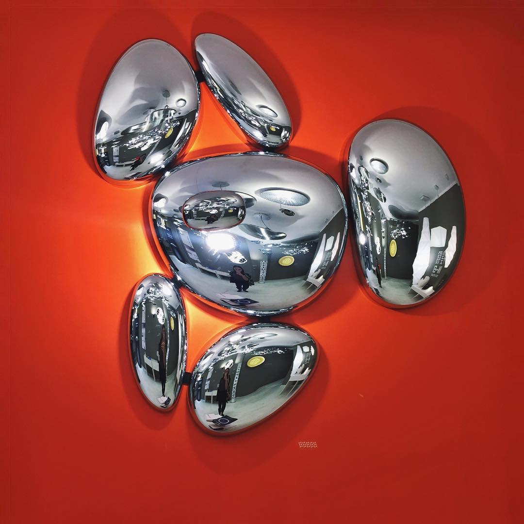 Vostix Plafondlamp Chroom Kiezelvorm modern