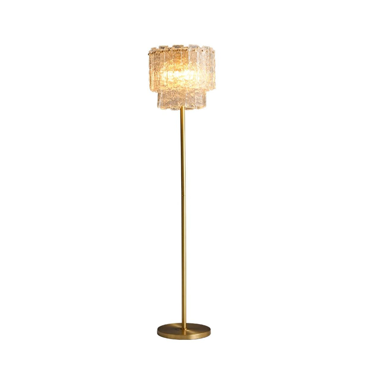 Velaette luxe glas vloerlamp