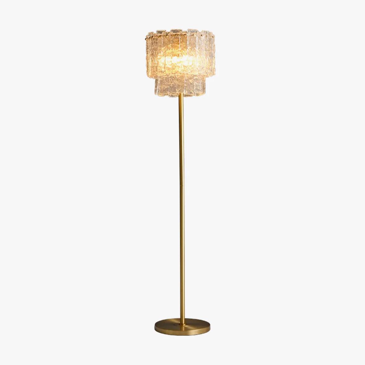 Velaette luxe glas vloerlamp