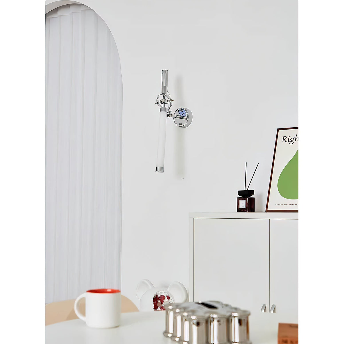 Velerelle wandlamp chroom modern woonkamer | Cielum