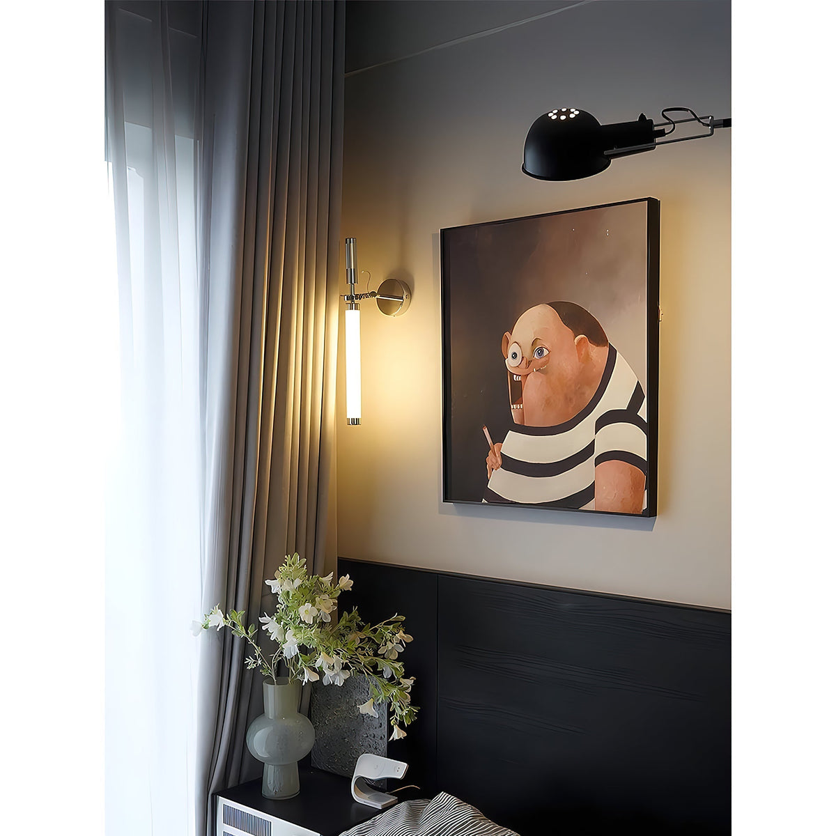 Velerelle wandlamp chroom modern woonkamer | Cielum
