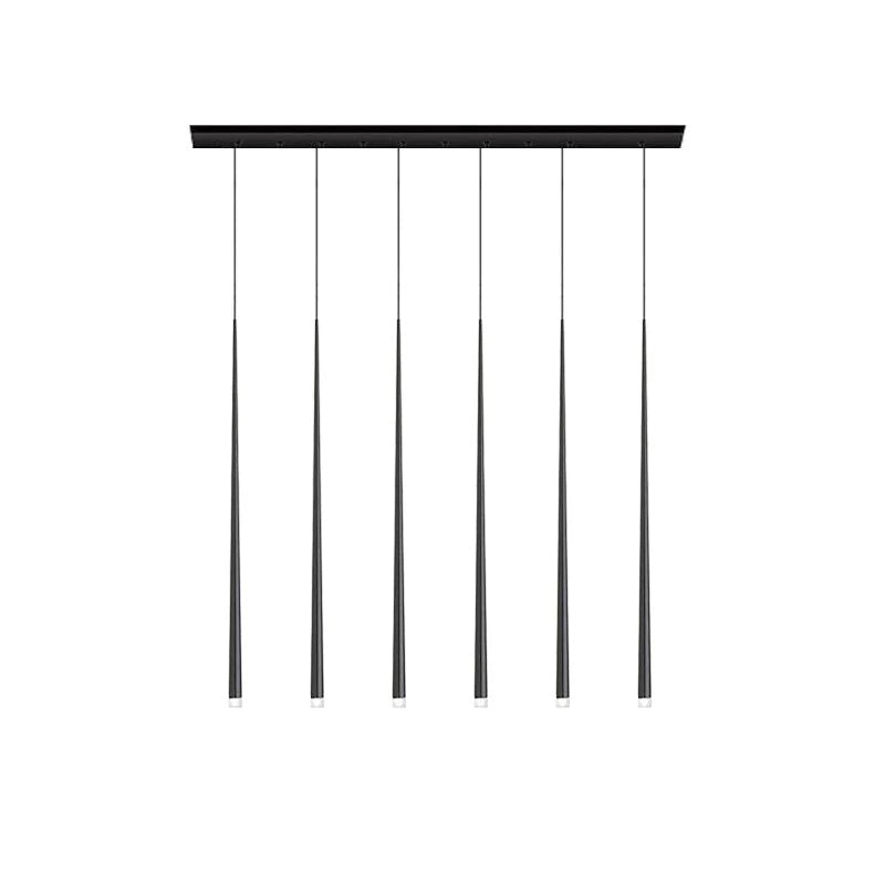 Reveno Kroonluchter Slender Cone Lineair Zwart Minimalistisch