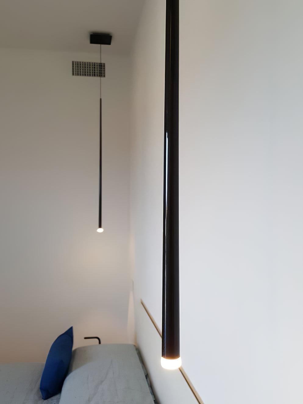 Reveno Kroonluchter Slender Cone Lineair Zwart Minimalistisch