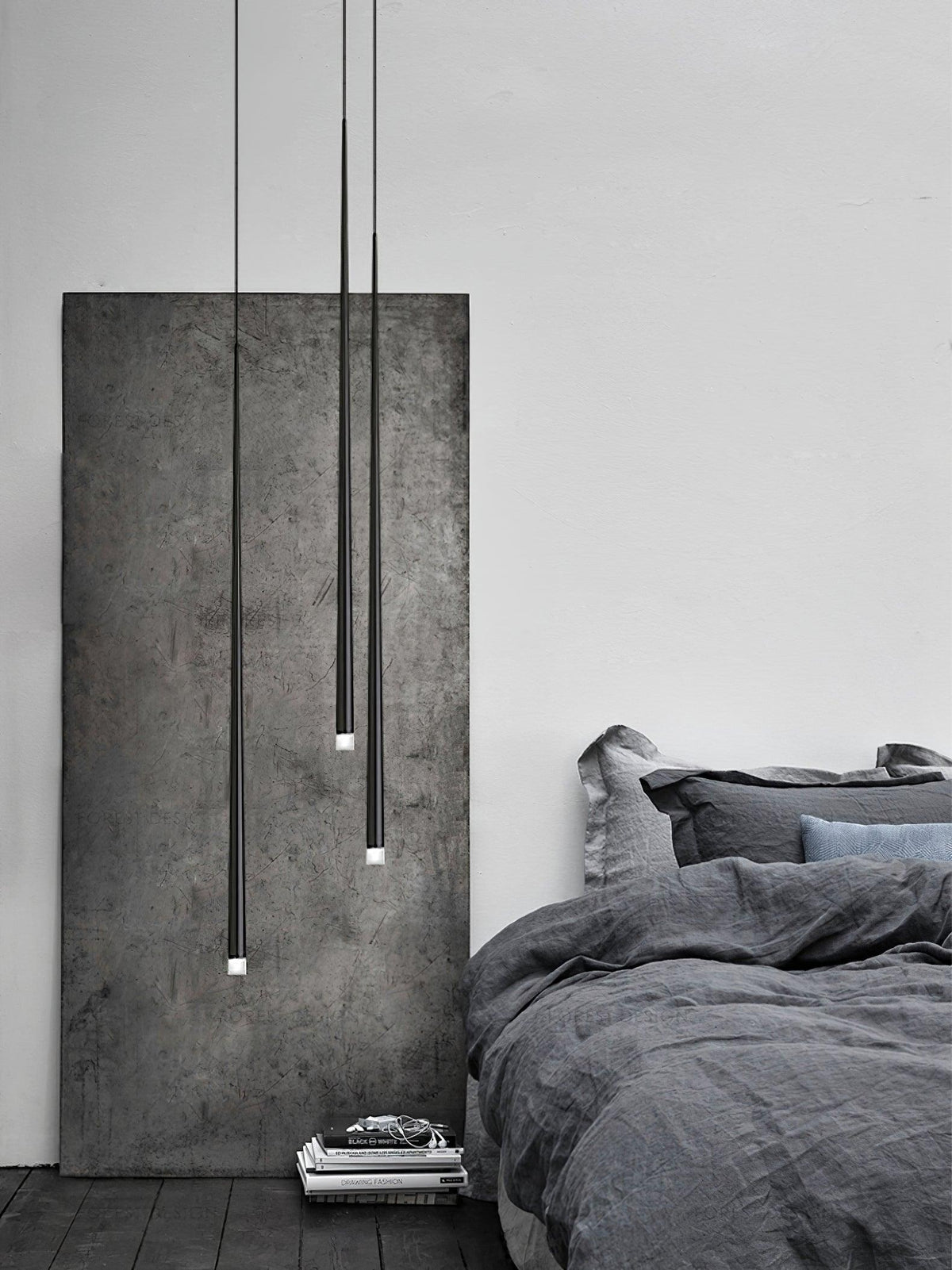 Reveno Kroonluchter Slender Cone Lineair Zwart Minimalistisch