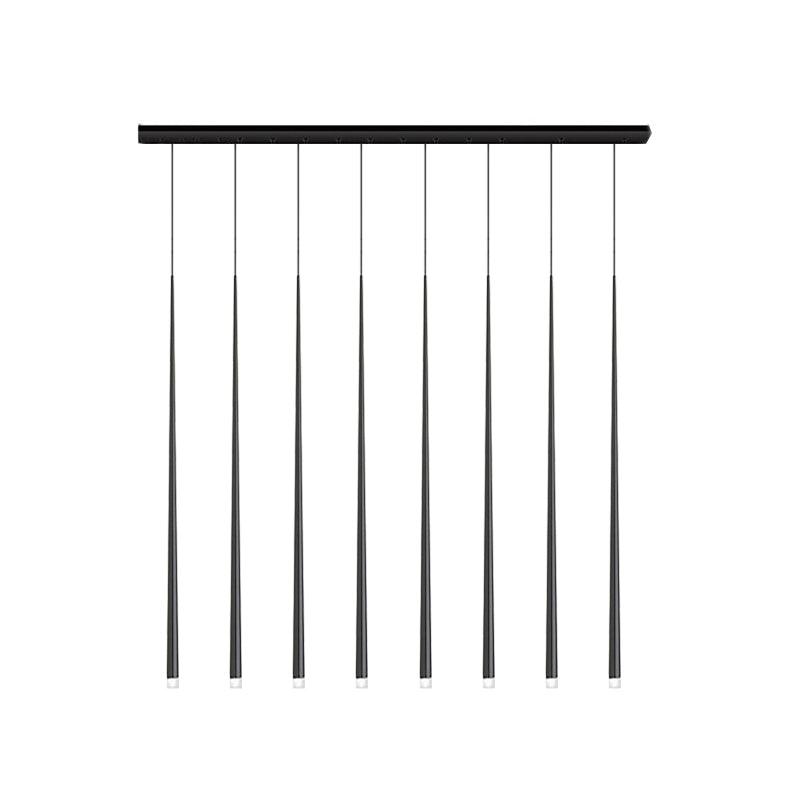 Reveno Kroonluchter Slender Cone Lineair Zwart Minimalistisch
