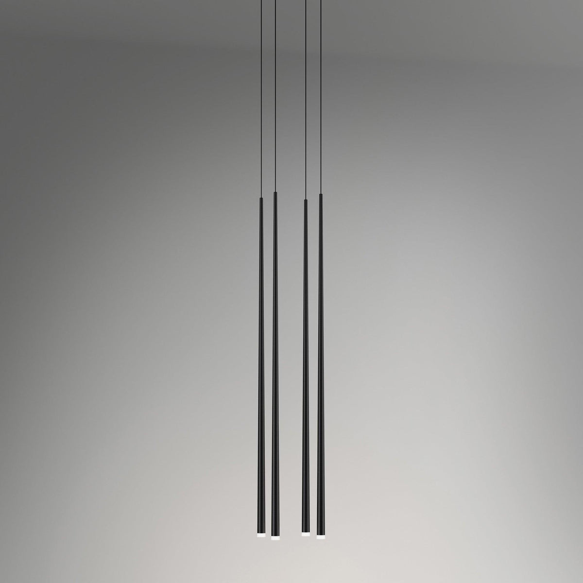 Reveno Kroonluchter Slender Cone Lineair Zwart Minimalistisch