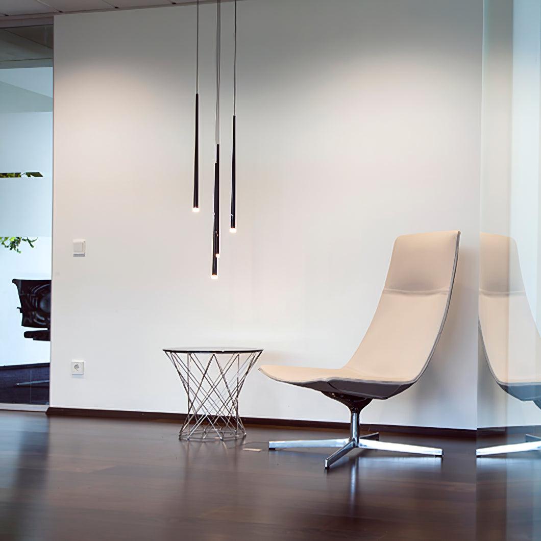 Reveno Kroonluchter Slender Cone Lineair Zwart Minimalistisch