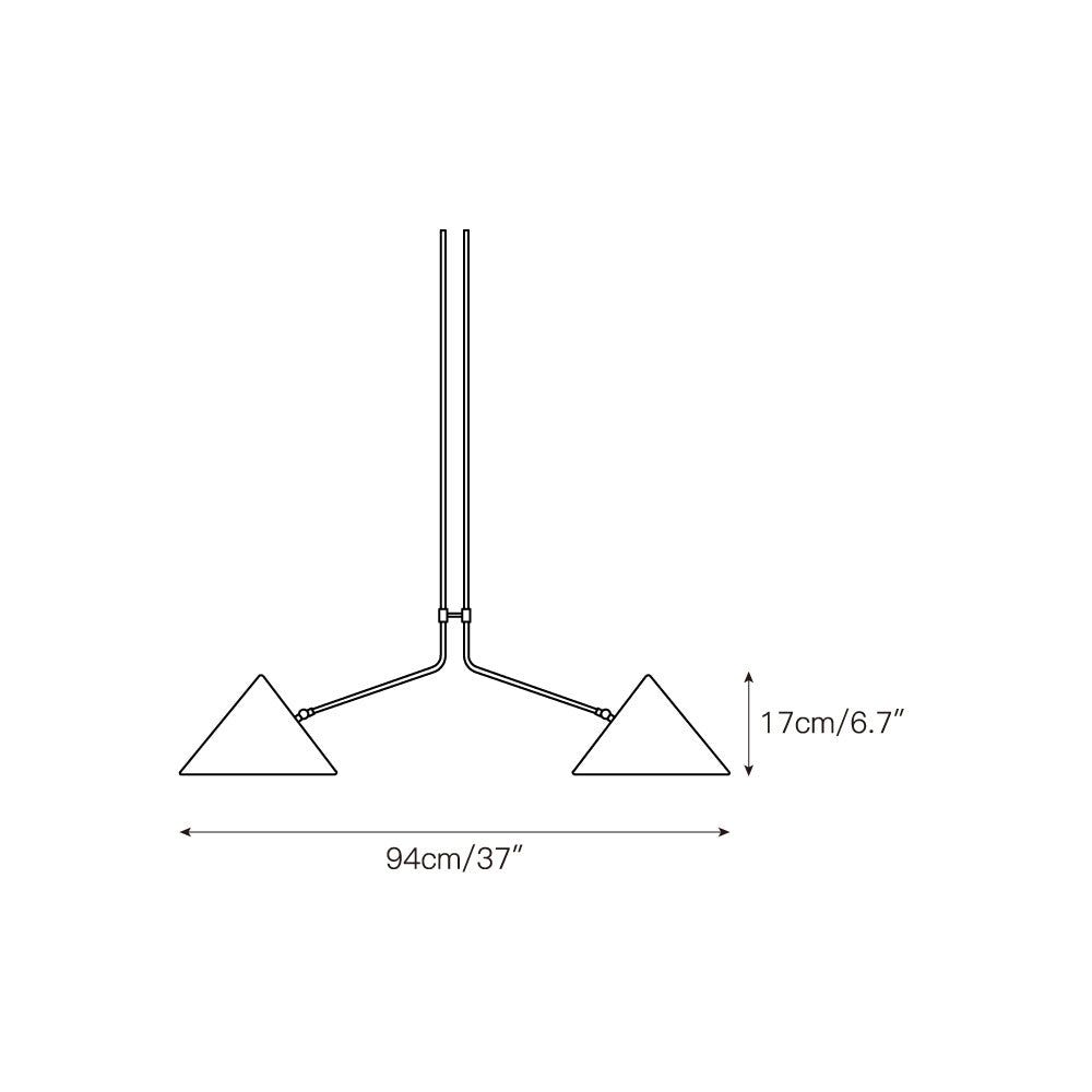 Norvayne Slide 2 Arm hanglamp