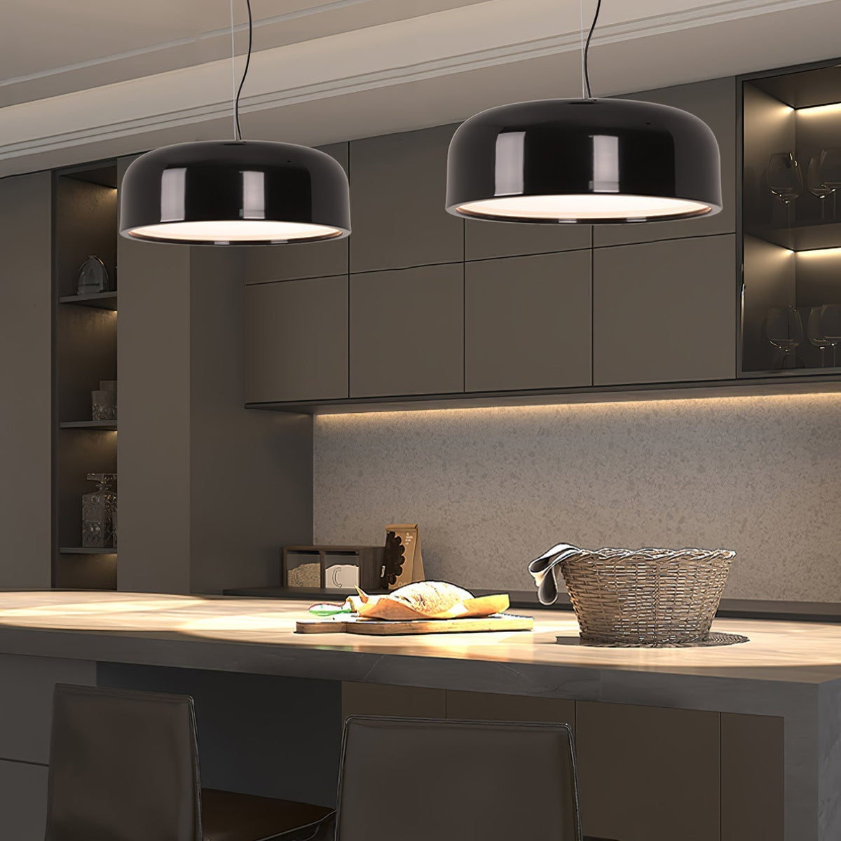 Void Moderne hanglamp van aluminium