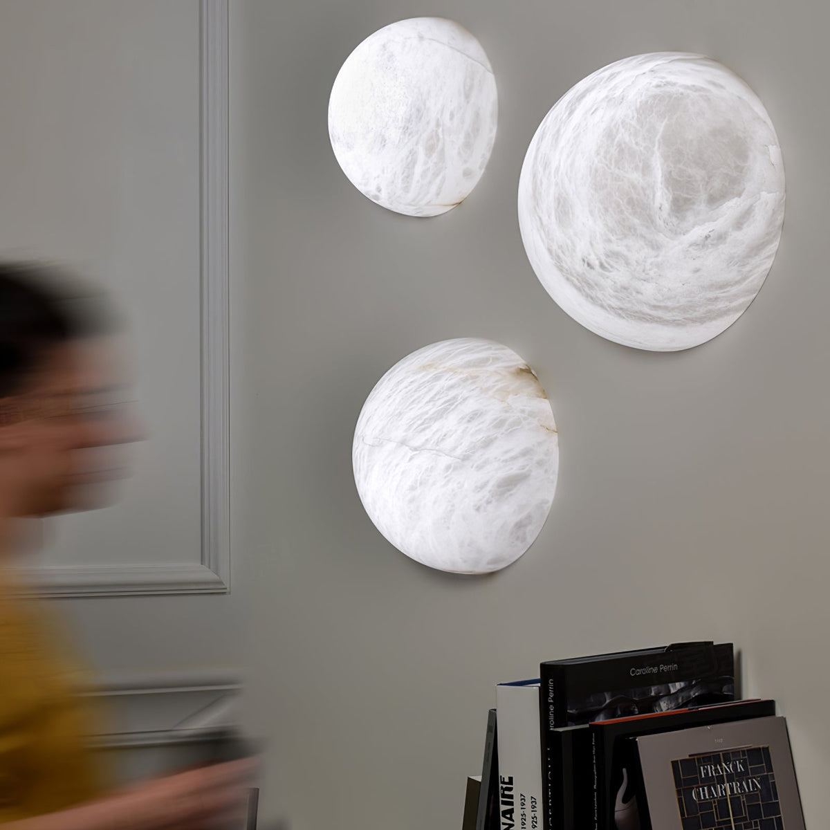 Albiaria Wabi-Sabi wandlamp van albast