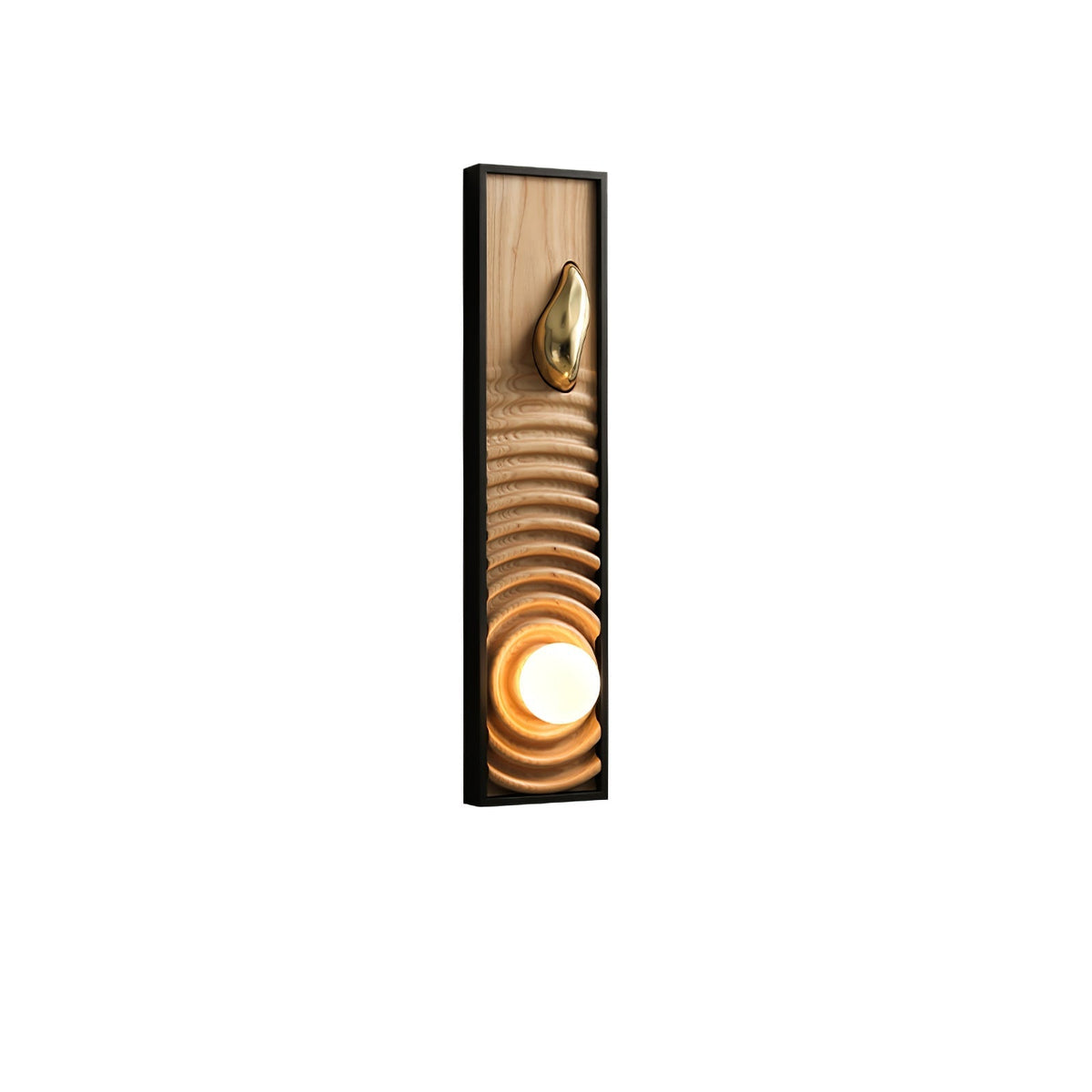 Caleb Vintage Houten wandlamp