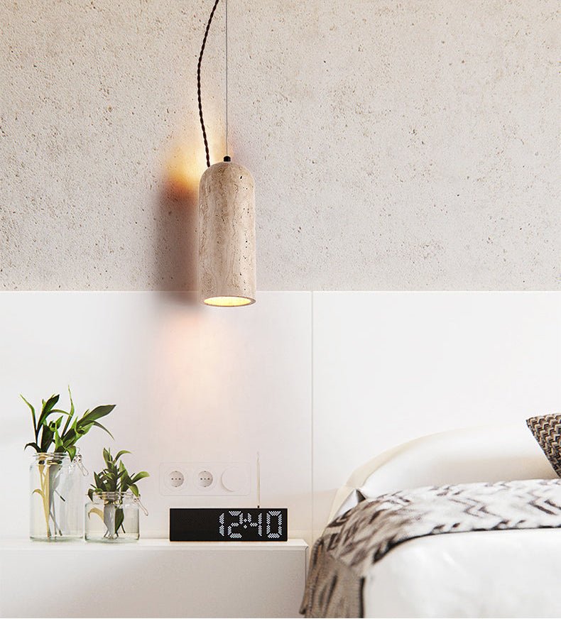 Talv elegante hanglamp van geel travertin