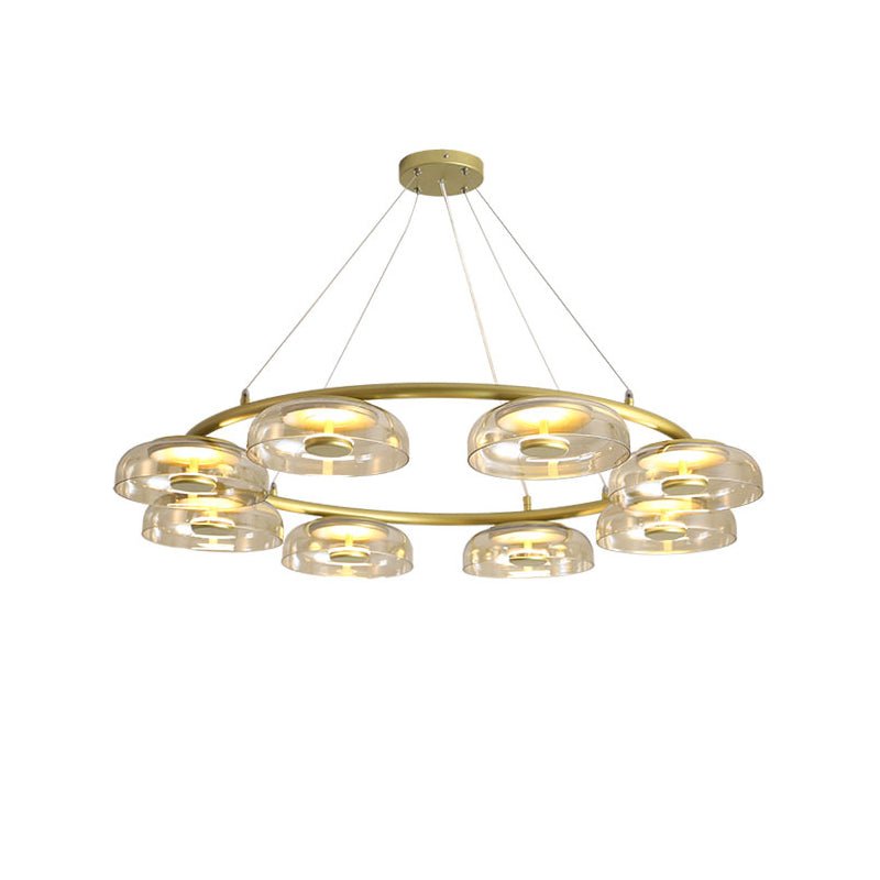 Aethera ronde glazen kroonluchter