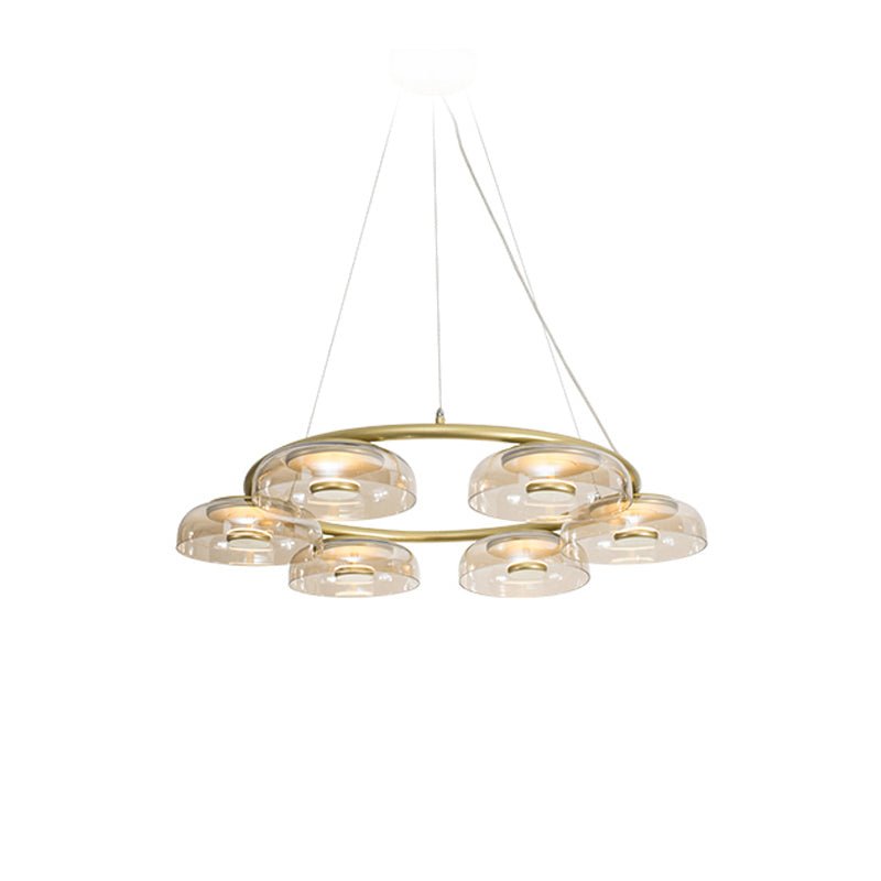 Aethera ronde glazen kroonluchter