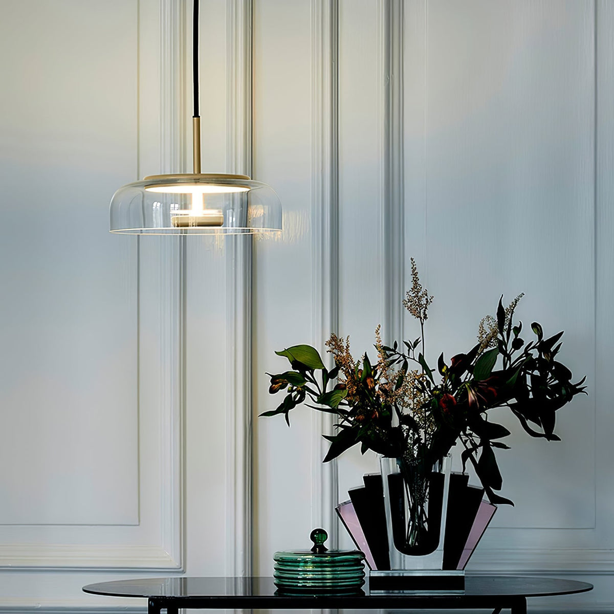 Liorenia hanglamp transparant glas strak