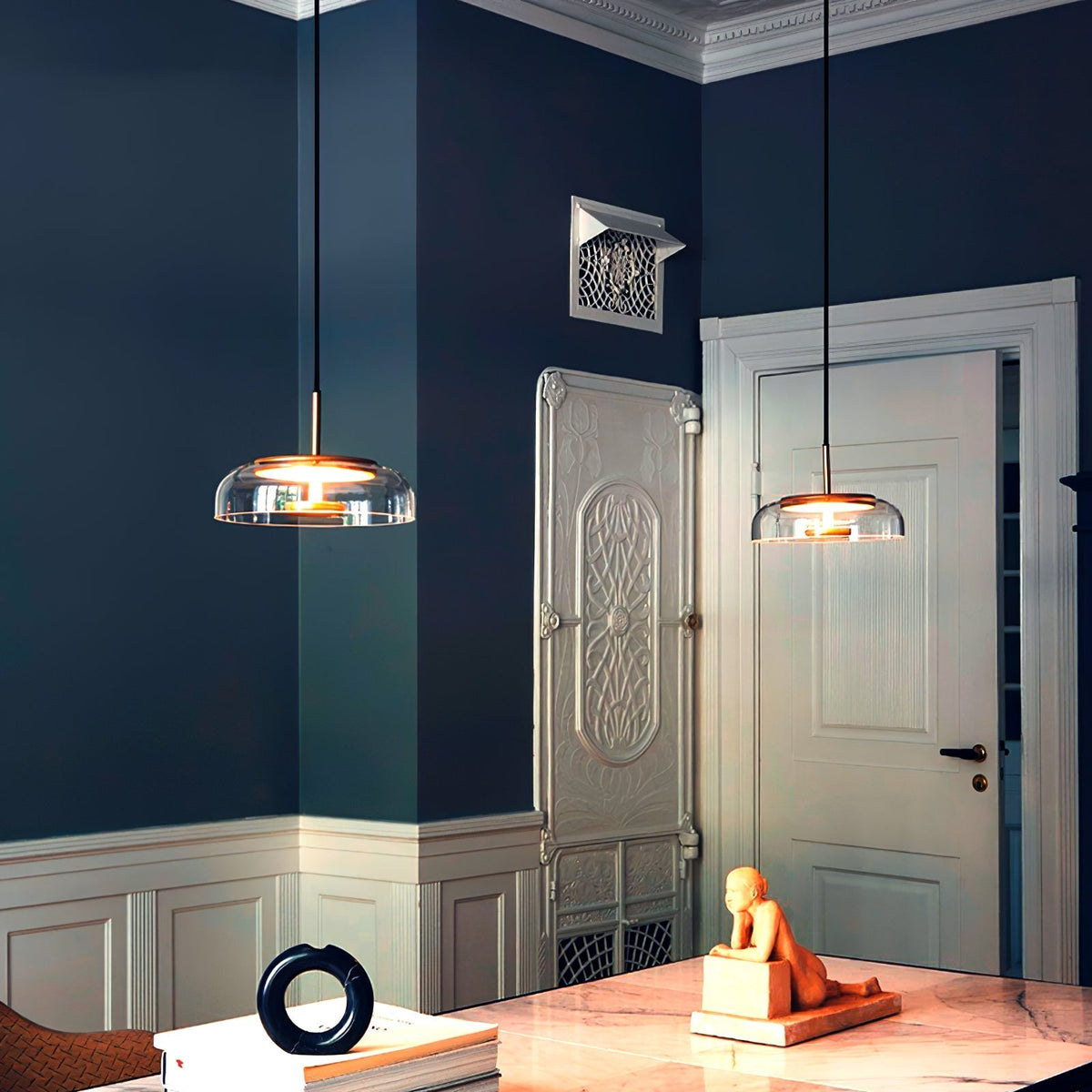Liorenia hanglamp transparant glas strak