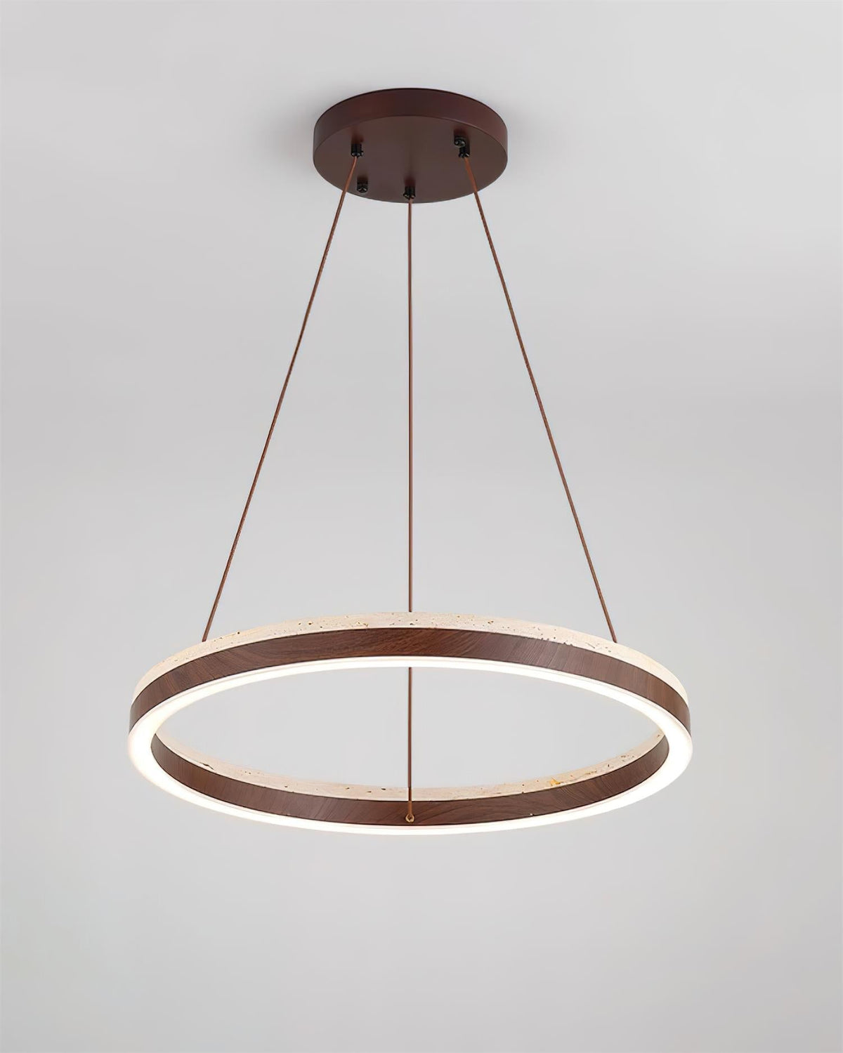 Loren travertin Geometry Ring kroonluchter