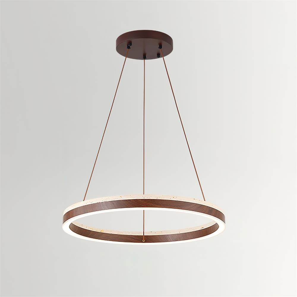 Loren travertin Geometry Ring kroonluchter