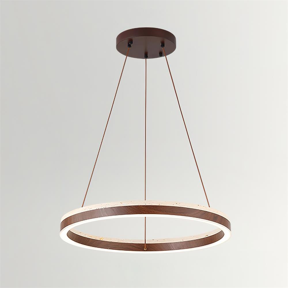 Loren travertin Geometry Ring kroonluchter