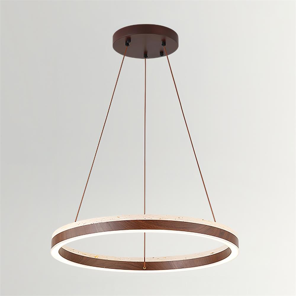 Loren travertin Geometry Ring kroonluchter