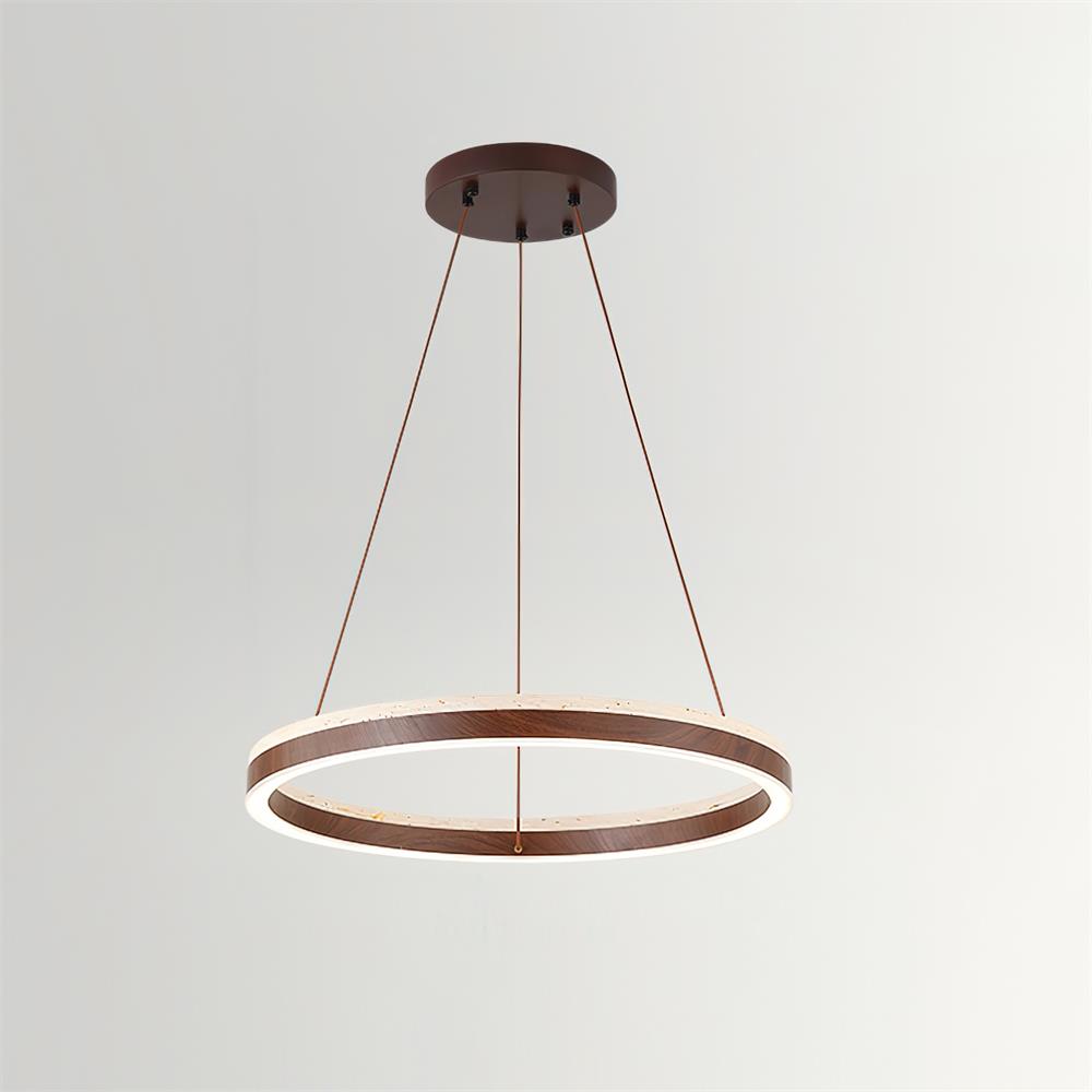 Loren travertin Geometry Ring kroonluchter