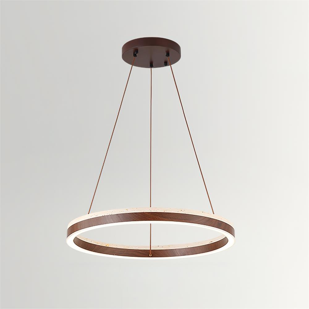Loren travertin Geometry Ring kroonluchter