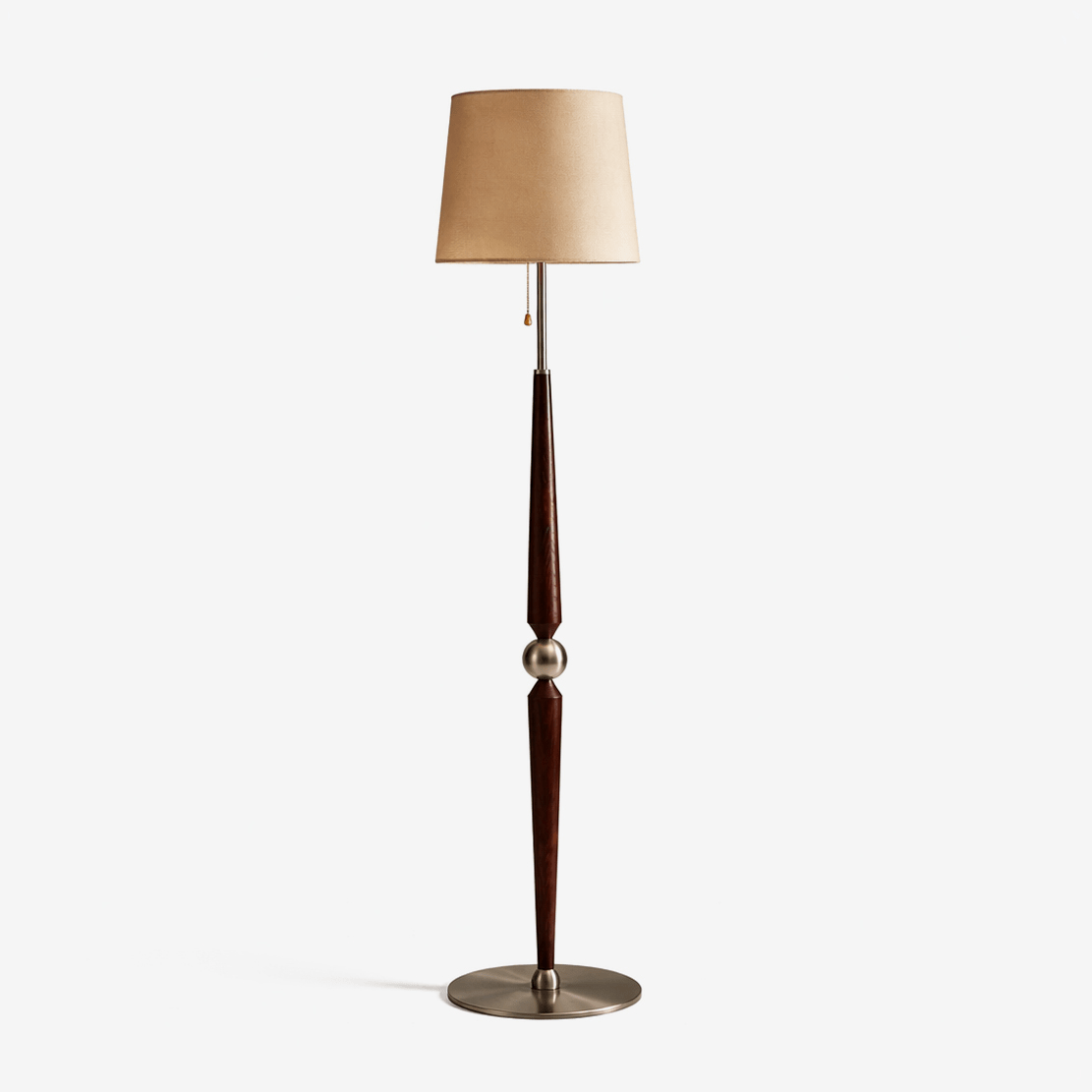 Aldivina vloerlamp van gebeeldhouwd hout