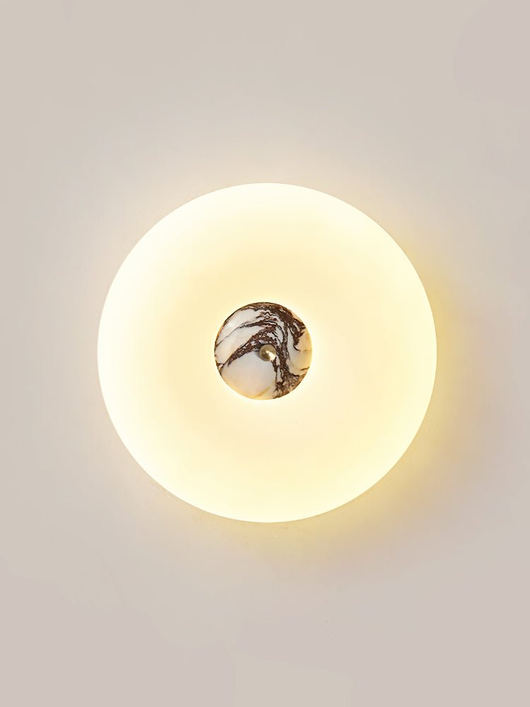 Flen Geel travertin plafondlamp