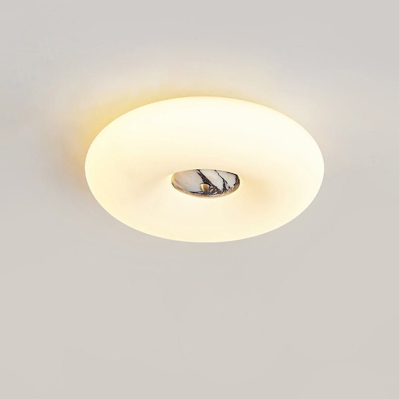 Flen Geel travertin plafondlamp