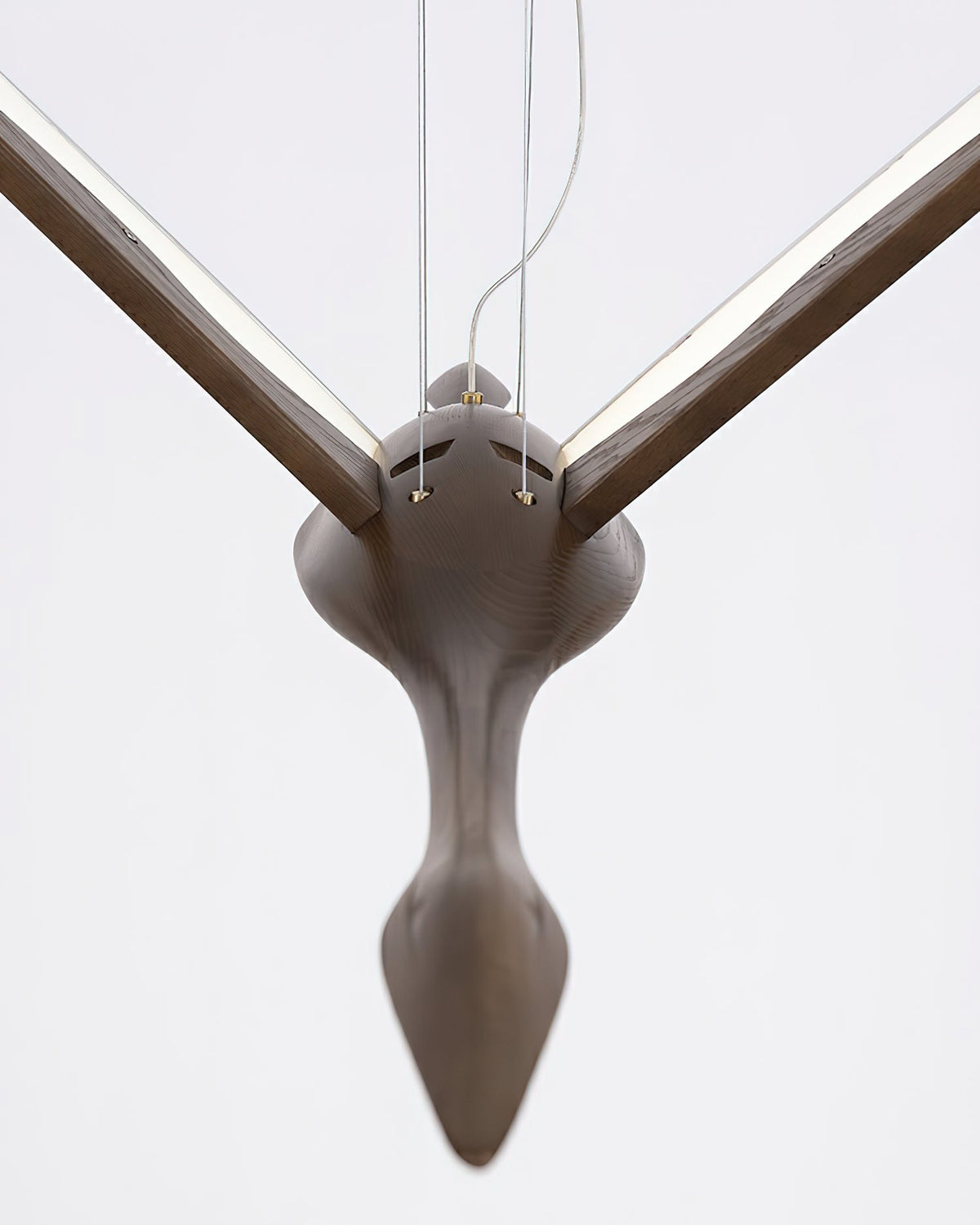 Syloine Moderne hanglamp van walnoothout