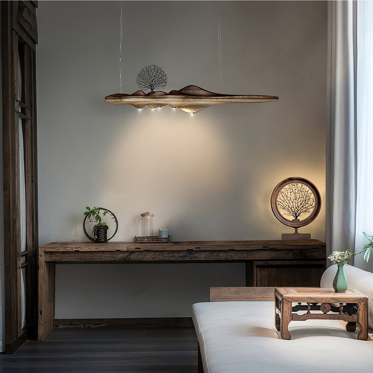Tolven Premium elegantie Houten hanglamp
